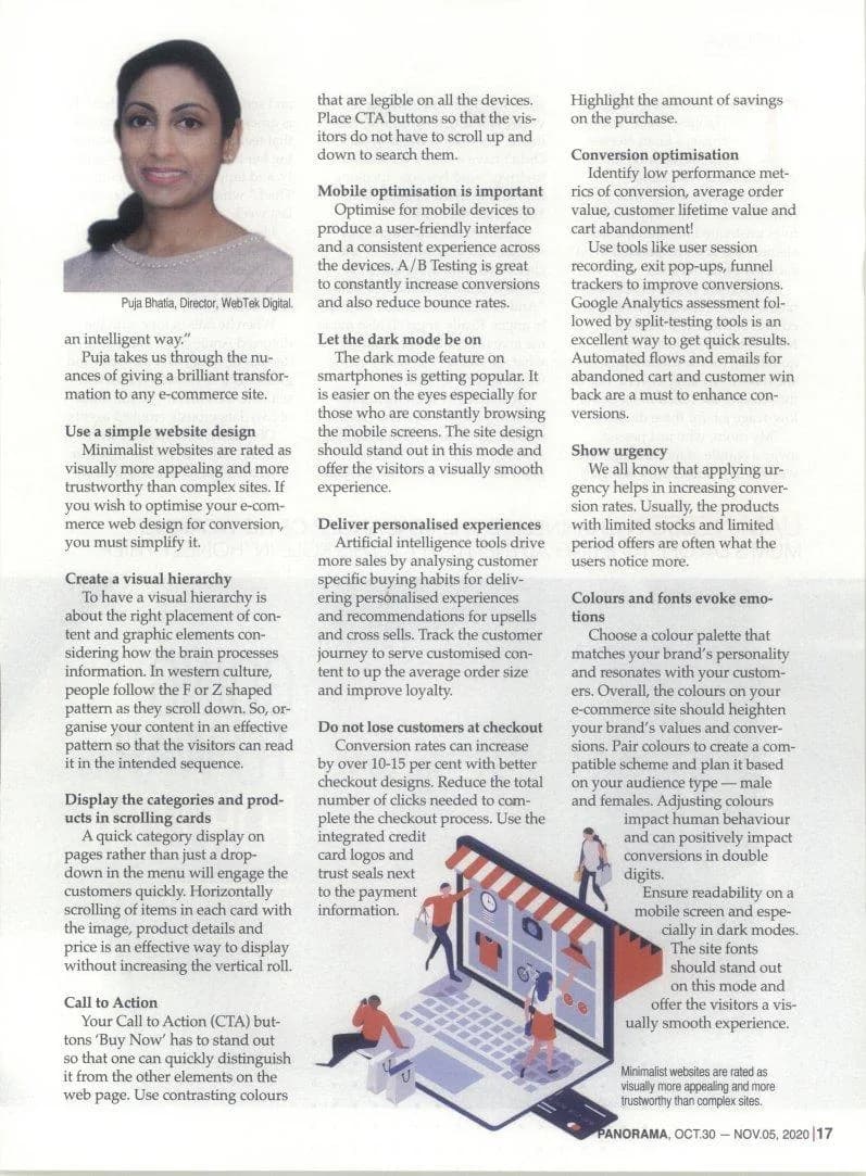 Webtek Digital featured in the UAE press